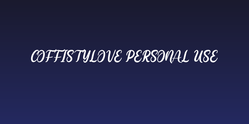Coffistylove Personal Use Social Header
