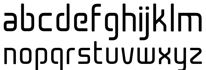 Cogan Curved Font LOWERCASE