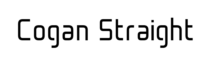 Cogan Straight  Frei Schriftart Herunterladen
