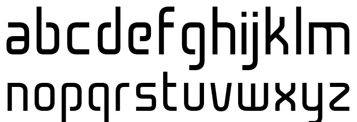 Cogan Straight Font LOWERCASE
