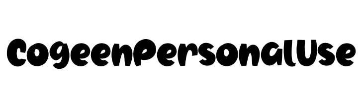 Cogeen Personal Use  Frei Schriftart Herunterladen