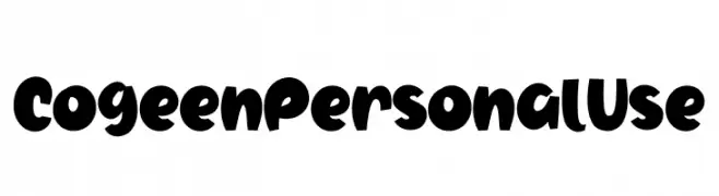 Cogeen Personal Use  नि: शुल्क फ़ॉन्ट्स डाउनलोड