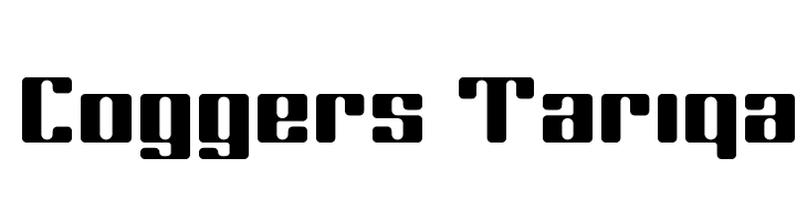 Coggers Tariqa  नि: शुल्क फ़ॉन्ट्स डाउनलोड