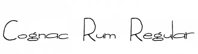 Cognac Rum Regular  Free Fonts Download