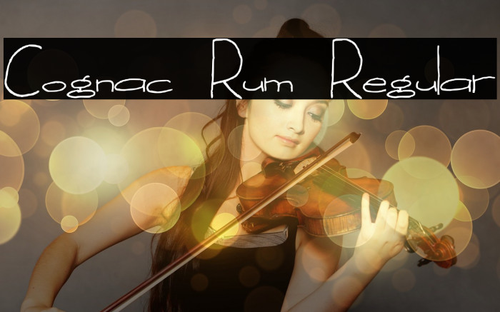 Cognac Rum Regular Font examples