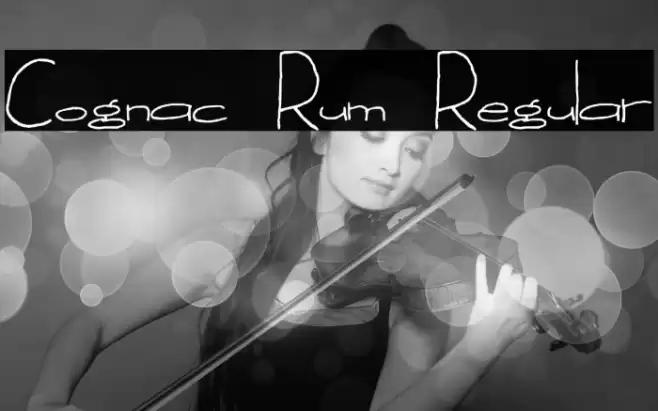 Cognac Rum Regular خط examples