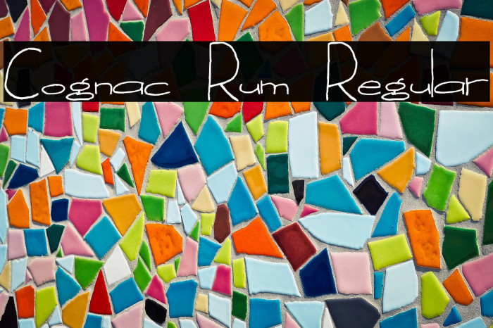 Cognac Rum Regular Font examples