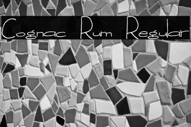 Cognac Rum Regular خط examples
