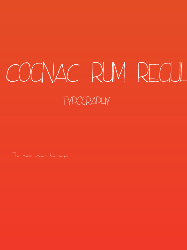 Cognac Rum Regular Poster