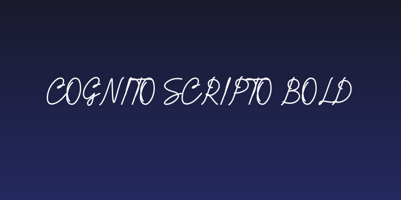 Cognito Scripto Bold Social Header