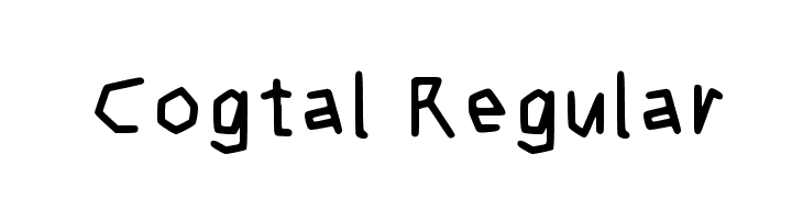 Cogtal Regular  les polices de caractères gratuit tlcharger