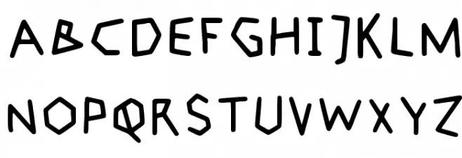 Cogtal Regular Шрифта ВЕРХНИЙ