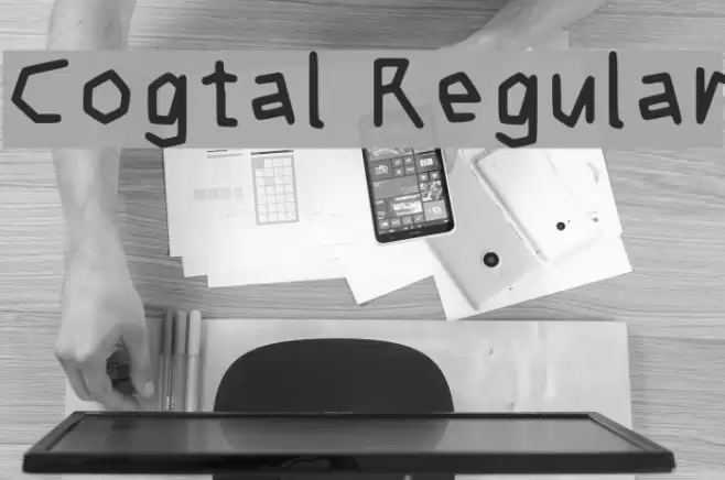 Cogtal Regular Font examples