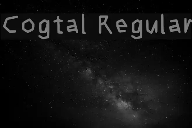 Cogtal Regular Font examples
