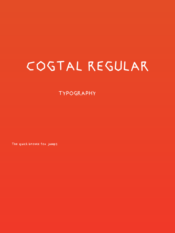 Cogtal Regular Poster
