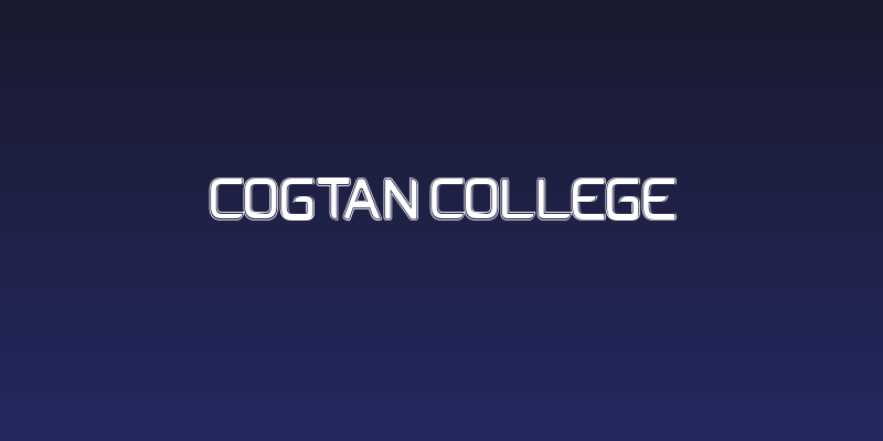 Cogtan College Social Header