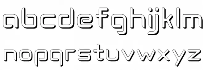 CogtanShadow फ़ॉन्ट लोअरकेस