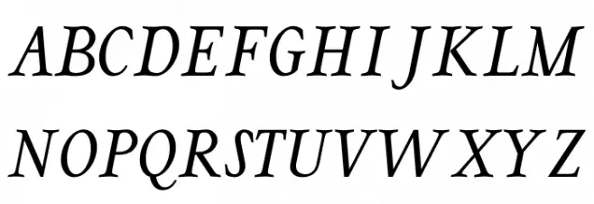 Cohaerentia Italic 字体 大写