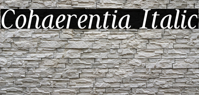 Cohaerentia Italic Example 1