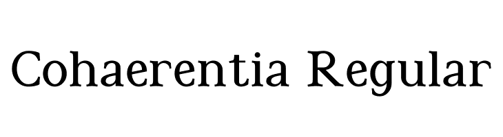 Cohaerentia Regular  font caratteri gratis