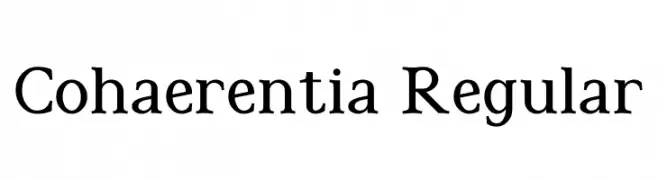 Cohaerentia Regular  フリーフォントのダウンロード