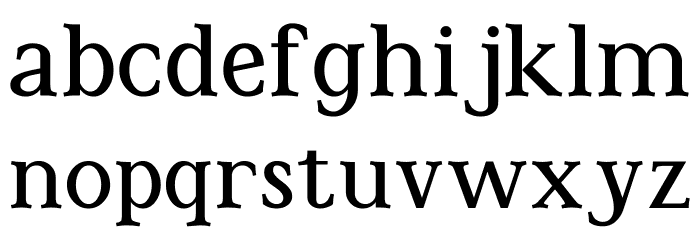 Cohaerentia Regular Font LOWERCASE