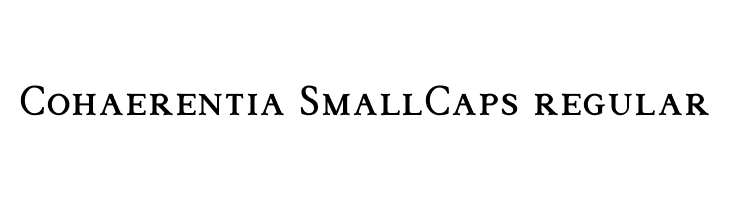 Cohaerentia SmallCaps regular  Скачать бесплатные шрифты
