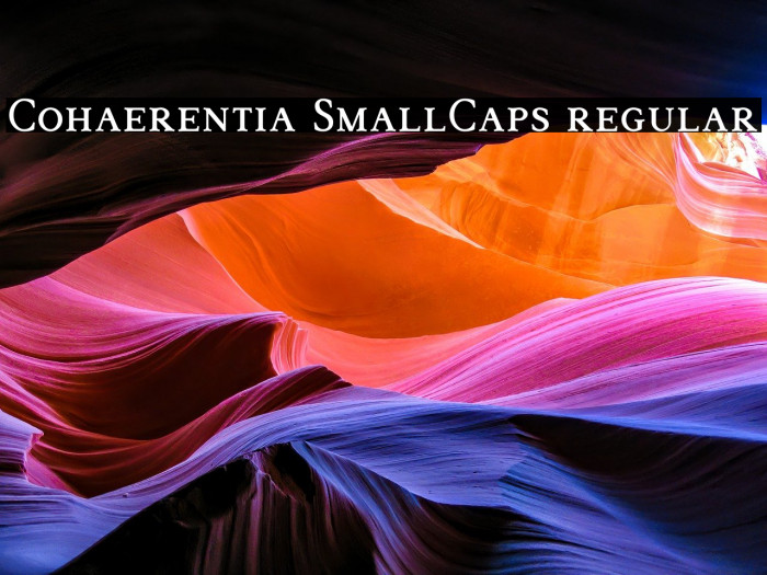 Cohaerentia SmallCaps regular Example 2