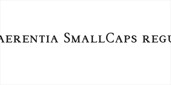 Cohaerentia SmallCaps regular Logo