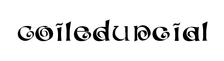CoiledUncial Font