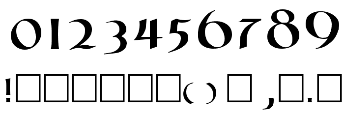 CoiledUncial Font OTHER CHARS