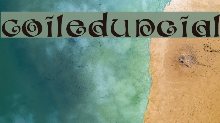 CoiledUncial Font examples