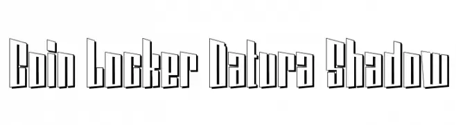 Coin Locker Datura Shadow  नि: शुल्क फ़ॉन्ट्स डाउनलोड
