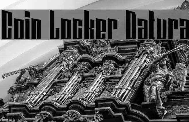Coin Locker Datura Font examples