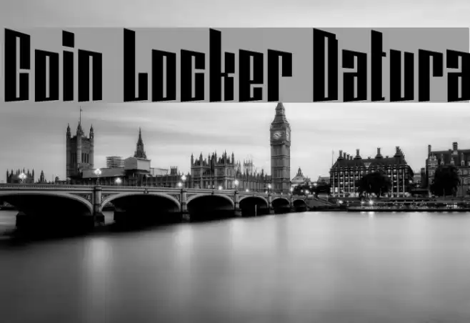 Coin Locker Datura Font examples