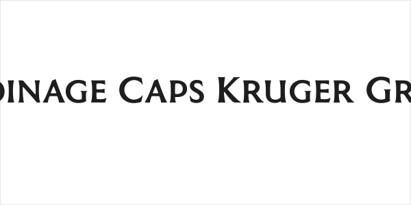Coinage Caps Kruger Gray Logo