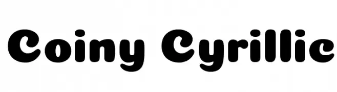Coiny Cyrillic  Descarca Fonturi Gratis