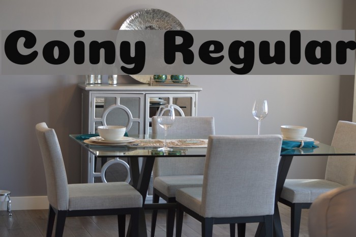 Coiny Regular Font examples