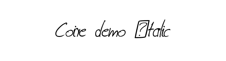 Coire demo Italic Font