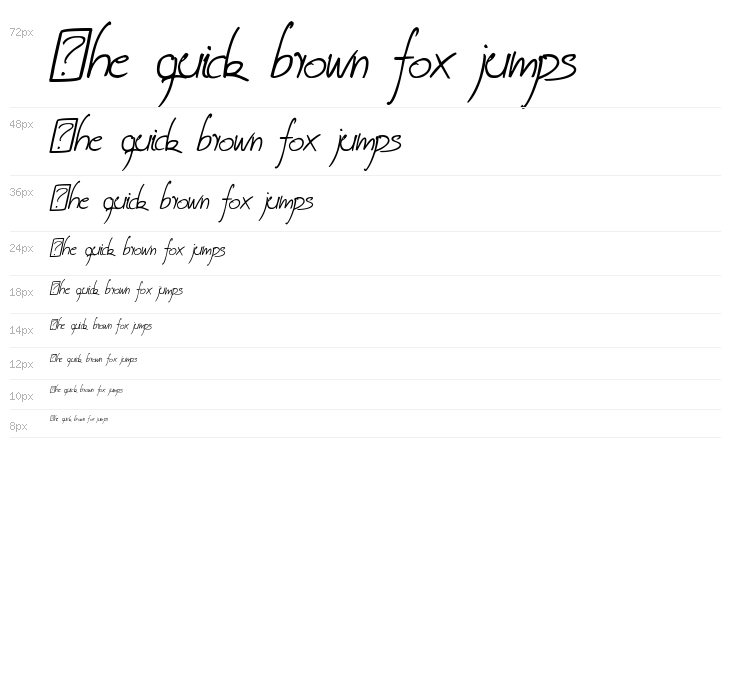 Coire demo Italic Waterfall