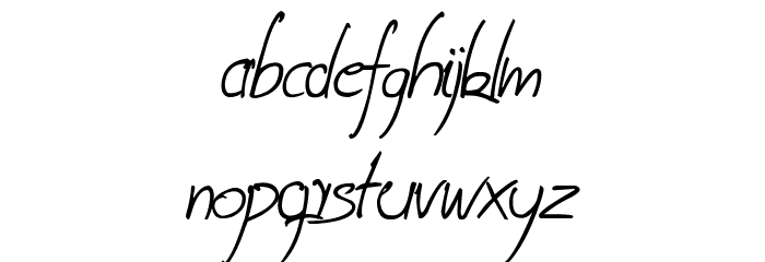 Coire demo Italic Caratteri MINUSCOLO