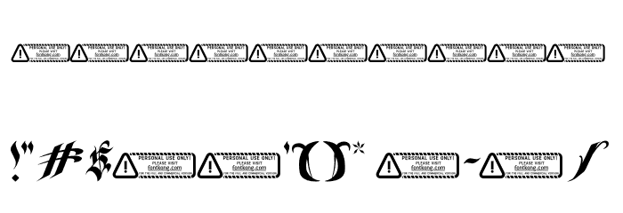 Cojira Font Alte caractere