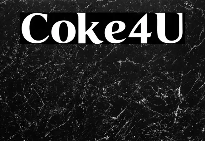 Coke4U Font examples