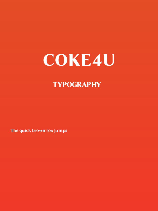 Coke4U Poster