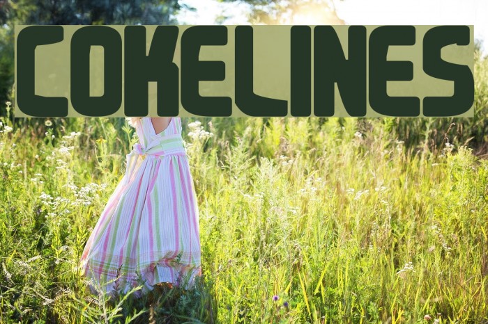 Cokelines Font examples