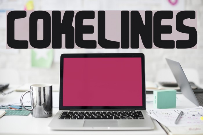 Cokelines Font examples