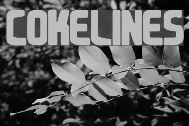 Cokelines Font examples
