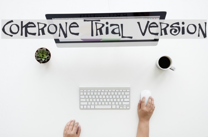 CokerOne Trial Version Schriftart examples