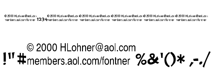 CokerTwo Trial Version Font OTHER CHARS