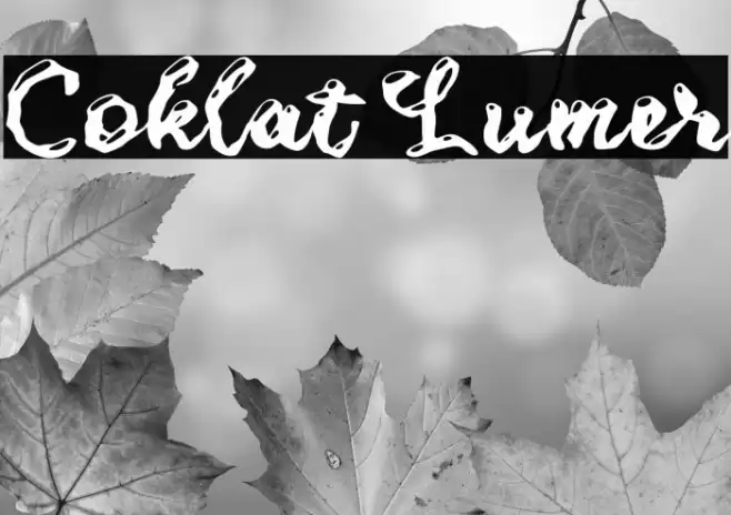 Coklat Lumer Font examples